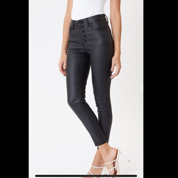 Kan Can Faux Leather Pants - Picture 1 of 4